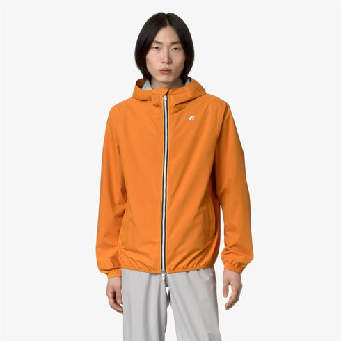 K-Way Giubbino Giubbino Uomo Jack eco stretch dot Arancio - Francavilla Moda